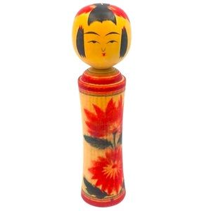 Handmade Wood Kokeshi Doll